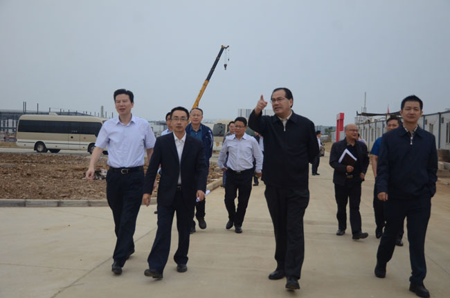 馬旭明市長實地調(diào)研我司災(zāi)后重建及新項目建設(shè)情況